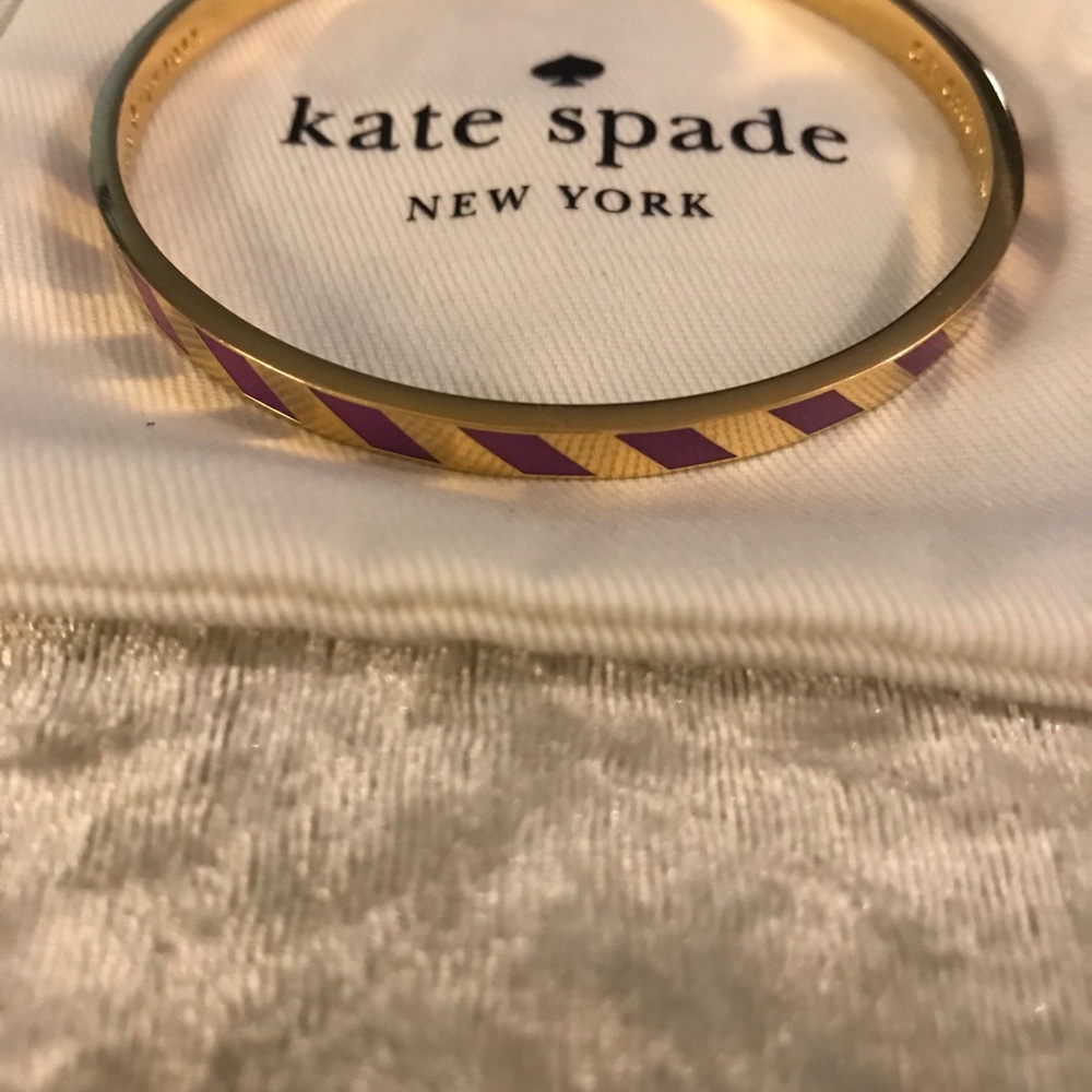 GIFTED Kate Spade Purple and Gold Bangle Bracelet - Picture 3 of 8